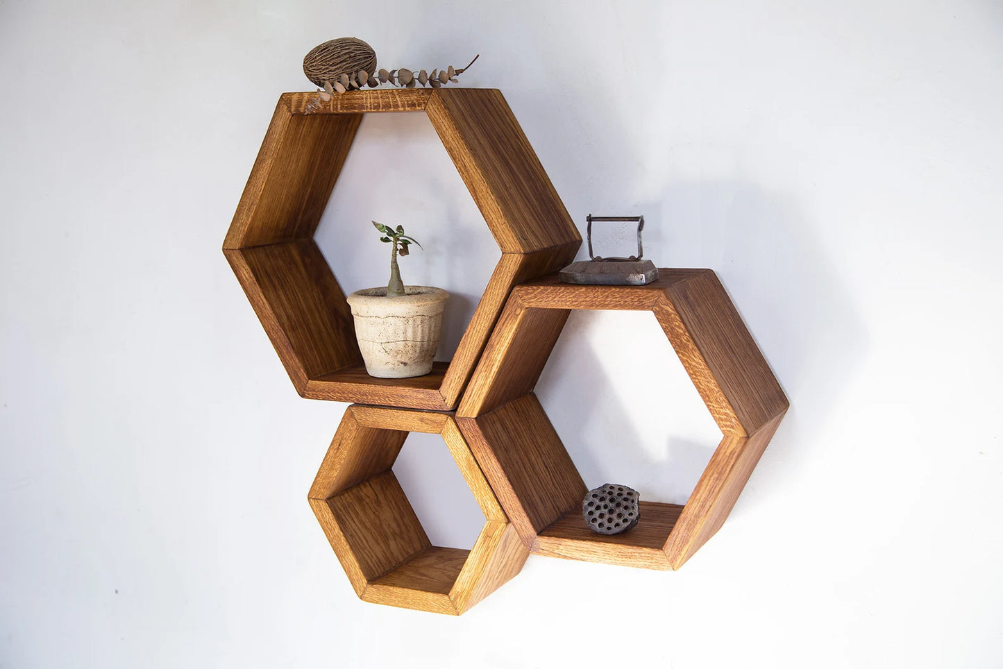 Honey Comb Wooden Wall Decor