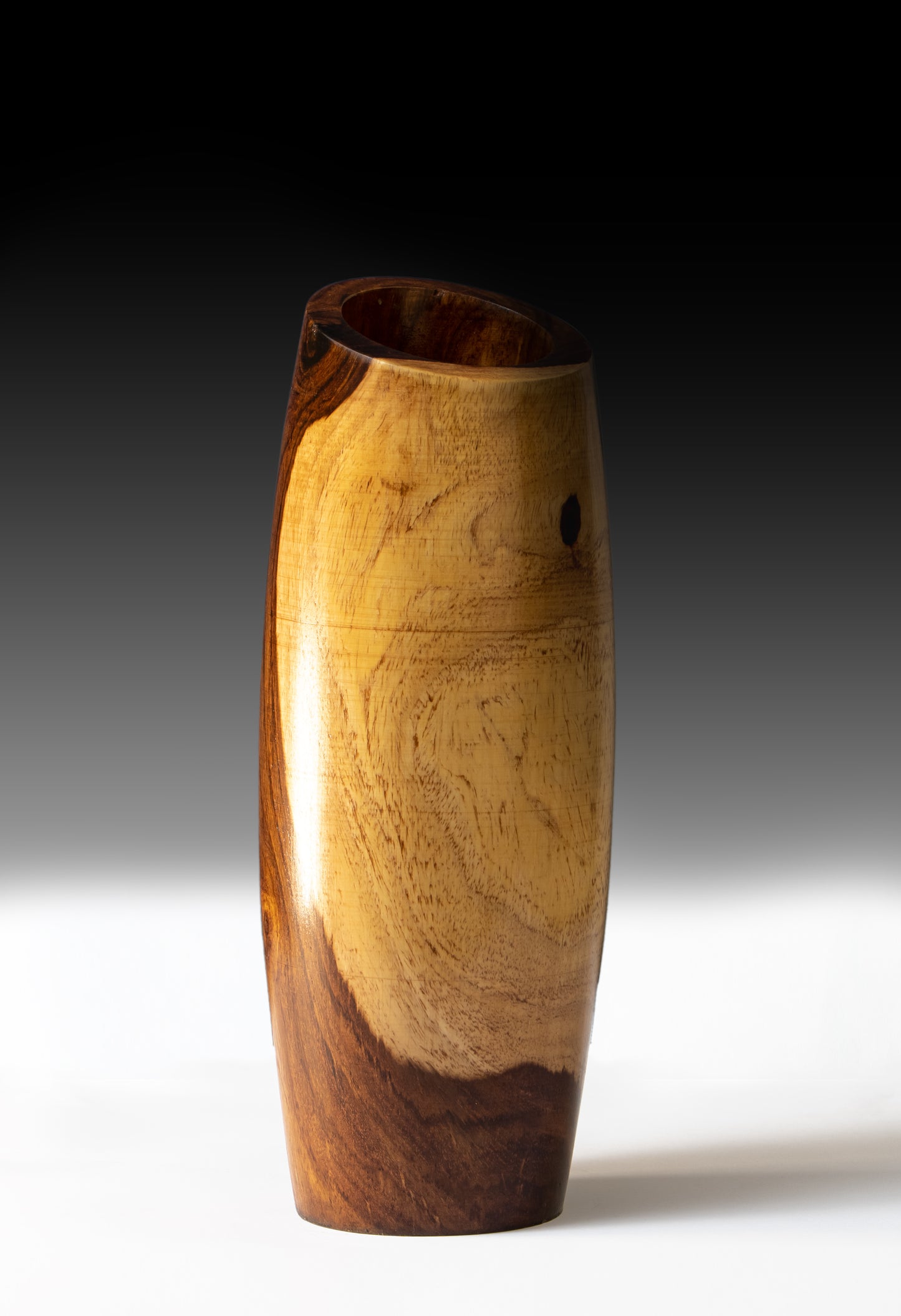 Wooden Top Cut Vase