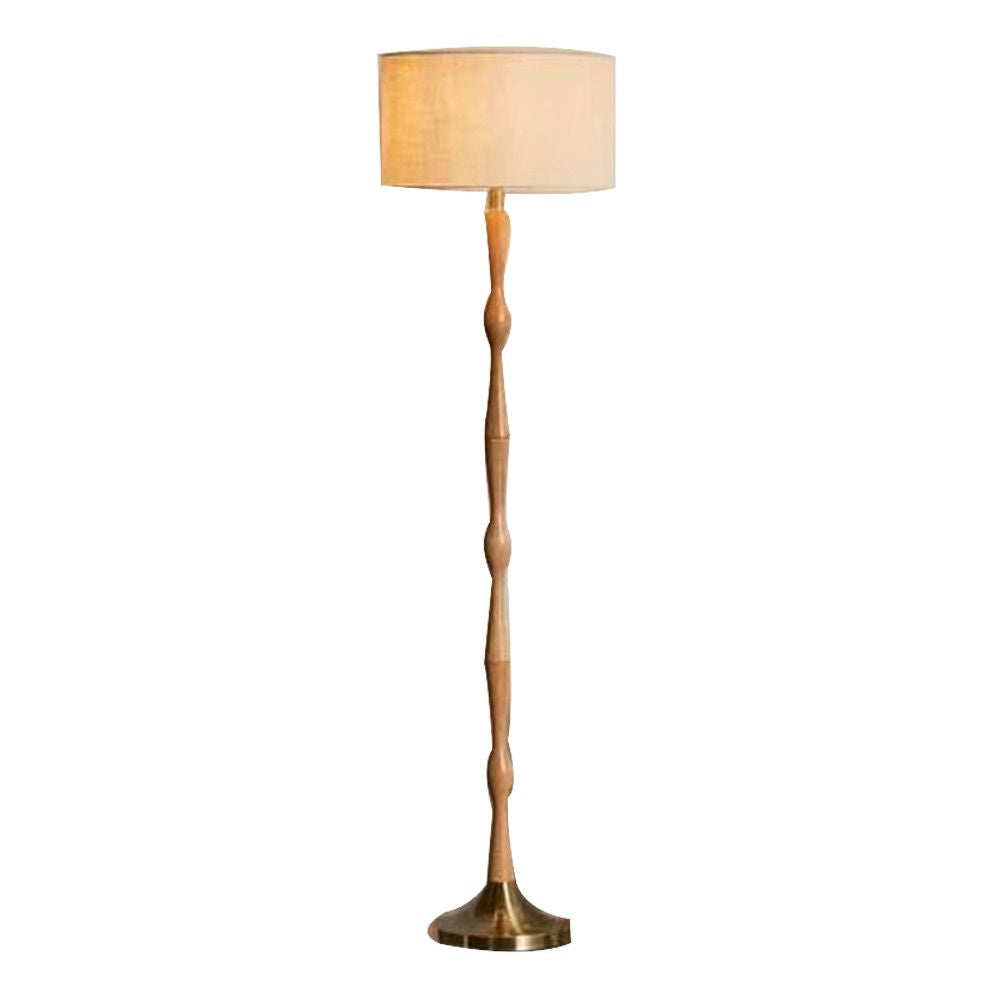 Acacia Long Zimmer Wooden Floor Lamp