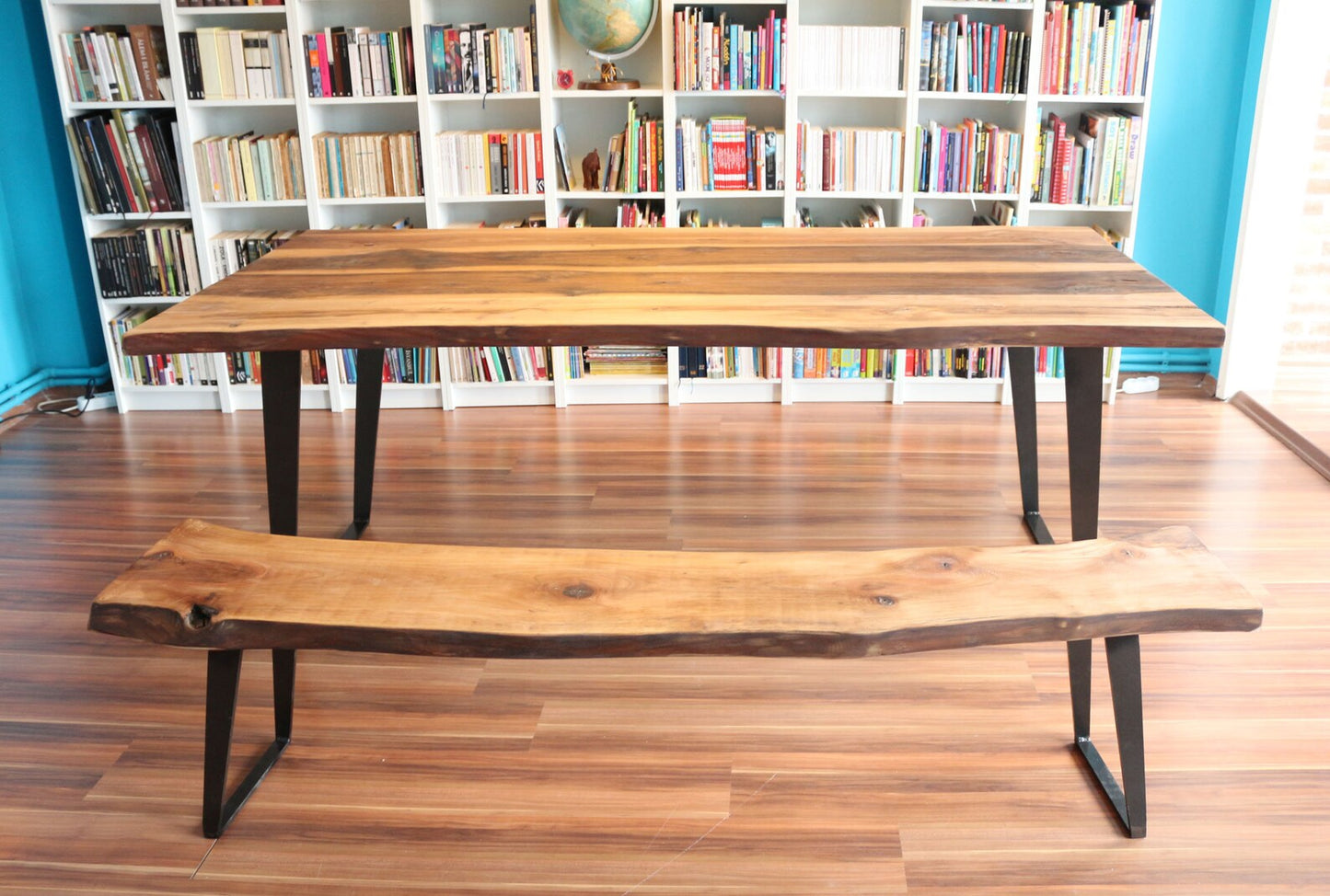 Wooden Dinning Table with Bench Trendy Design