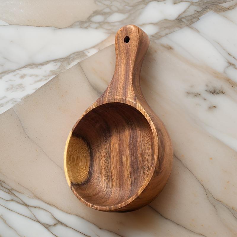 Wooden Serving Bowl With Handle