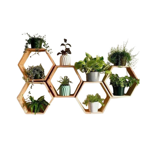 Honey Comb Wood Wall Decor