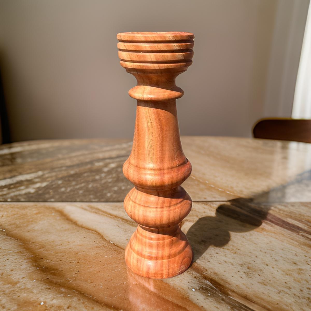 Traditional Wooden Candle Stand