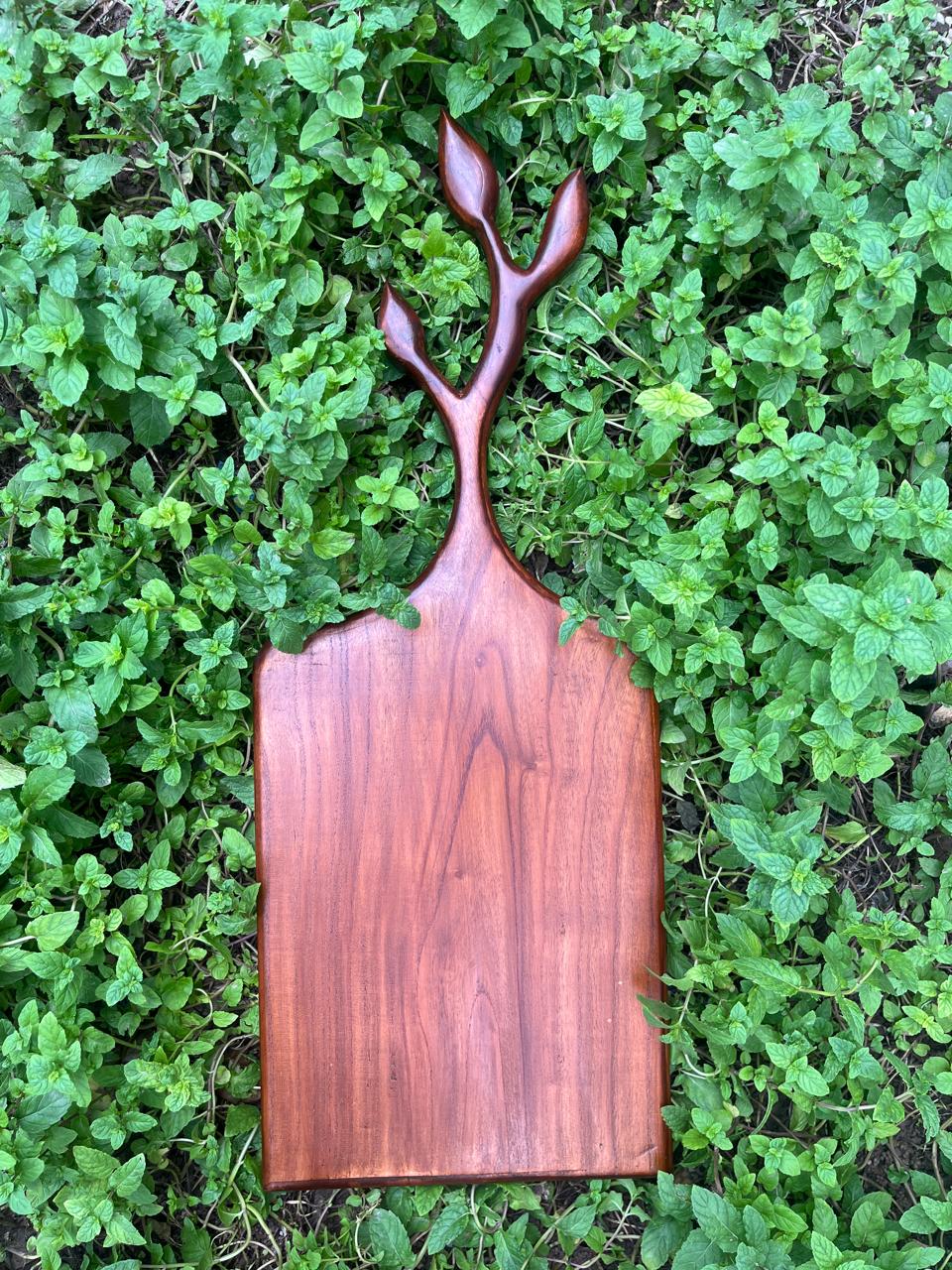 Wooden Stag Leaf Cutting Board