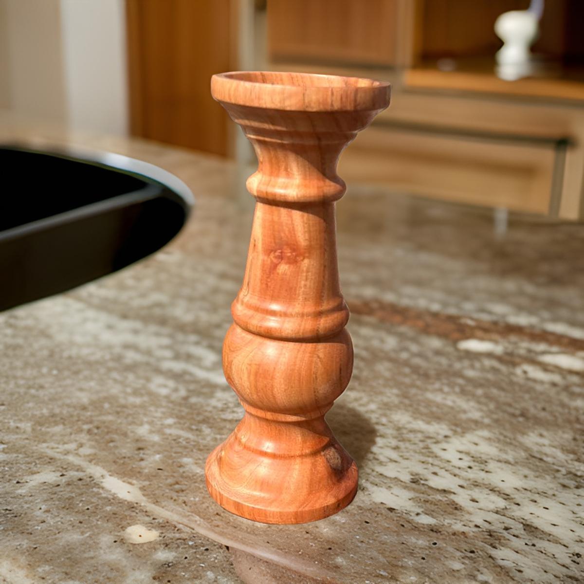 Wooden Candle Stands Set