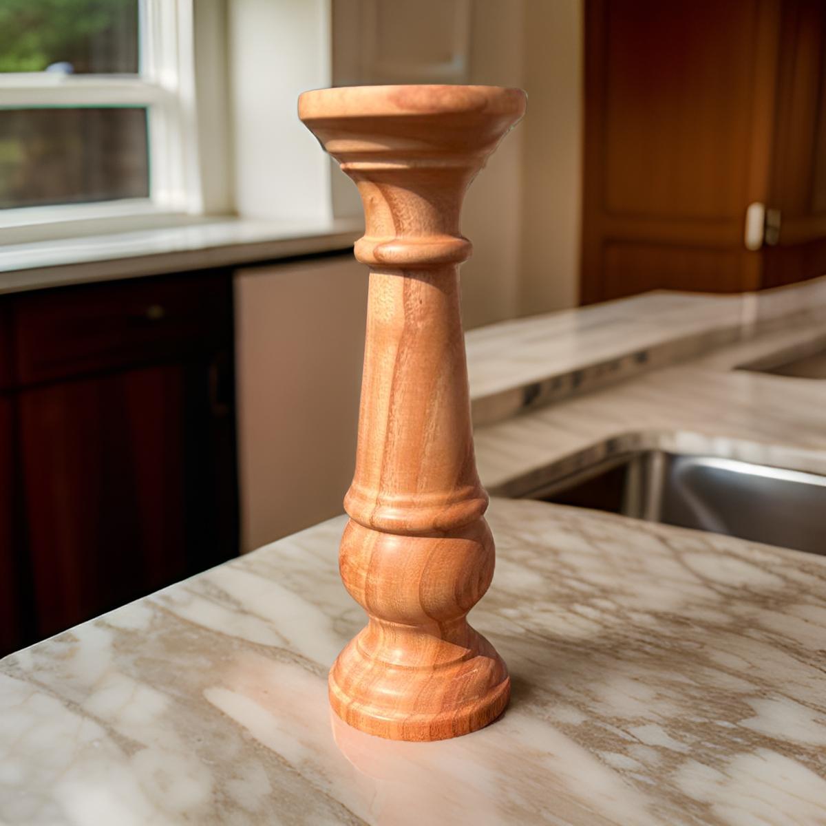 Wooden Candle Stands Set