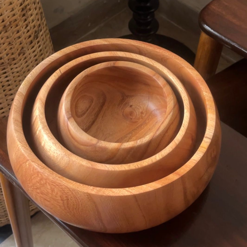 Mona Choice Wooden Salad Bowl