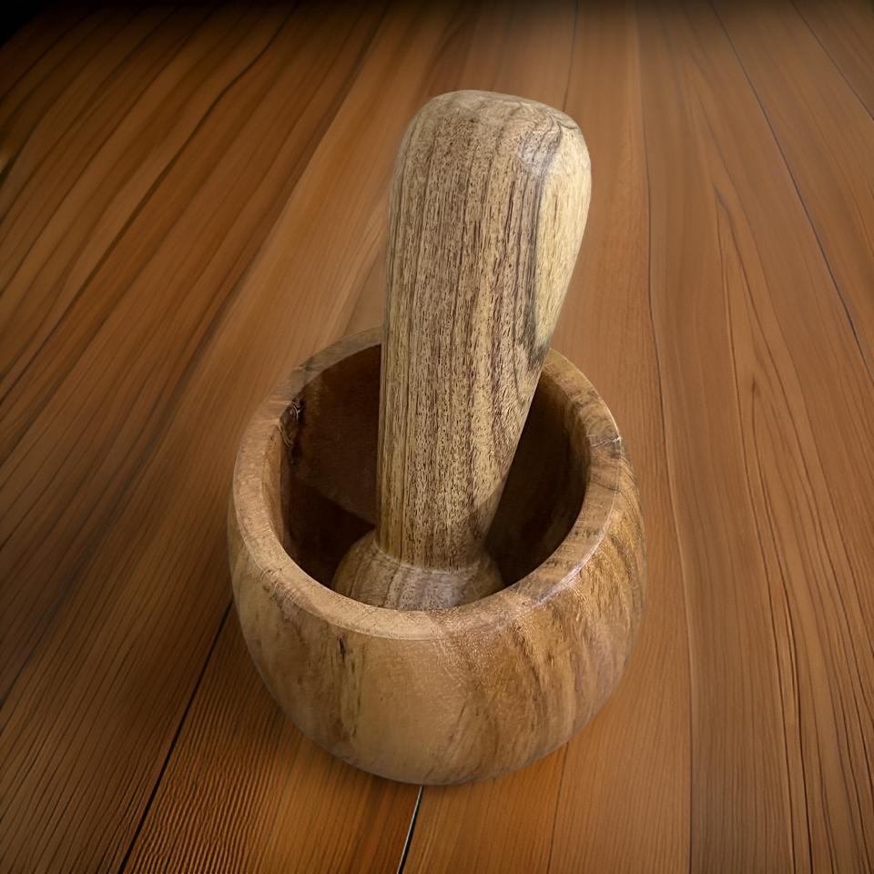 Kitchen Glory Wooden Morter Pestle