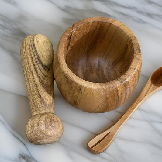 Kitchen Glory Wooden Morter Pestle