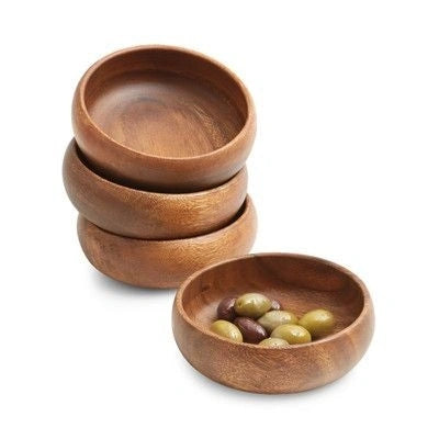 Wooden Nut Bowls Sleek Design