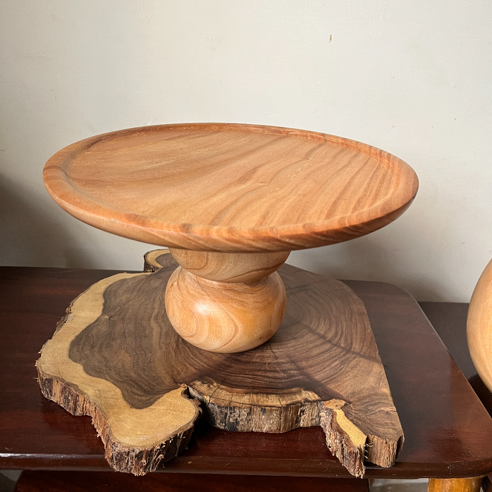 Persian Diamond Wooden Cake Dish