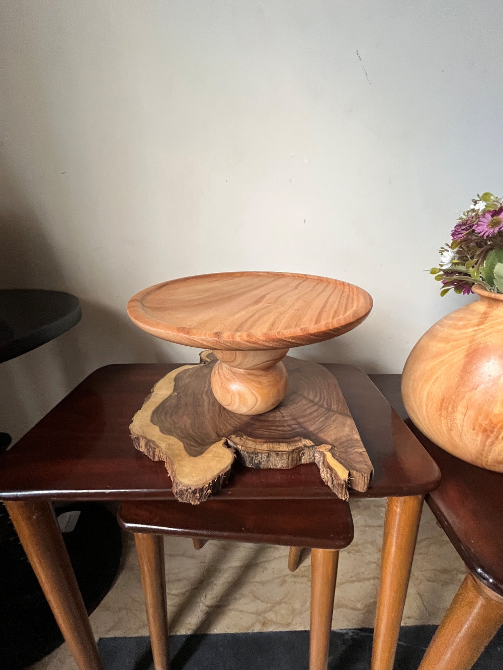 Persian Diamond Wooden Cake Dish