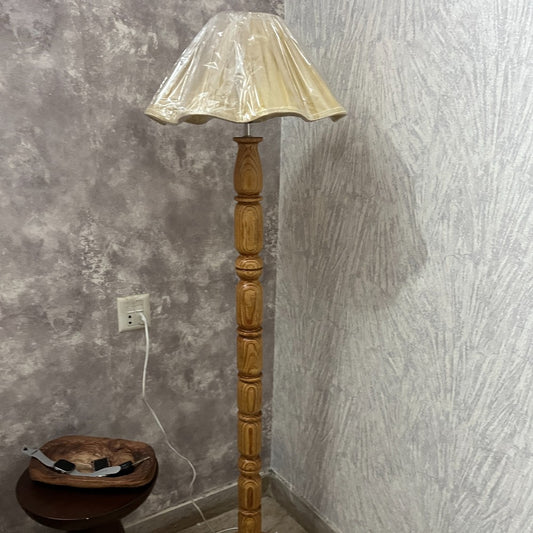 Aromatic Pine Wood Floor Lamp