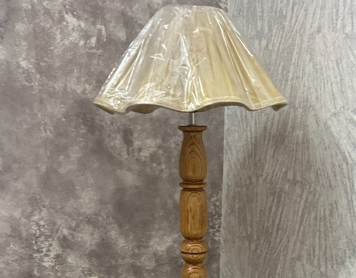 Aromatic Pine Wood Floor Lamp