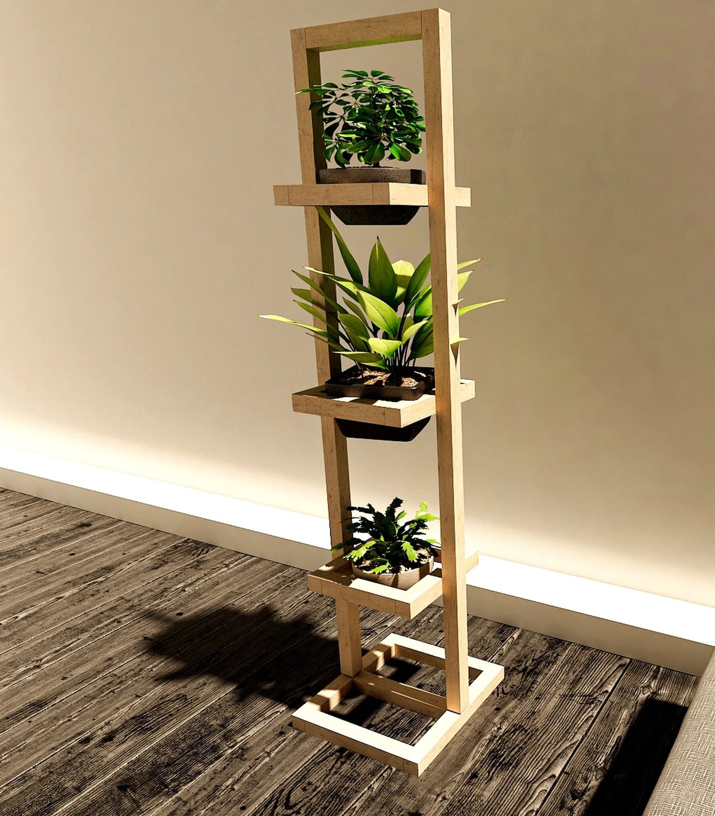 Wooden Indoor Plant Stand