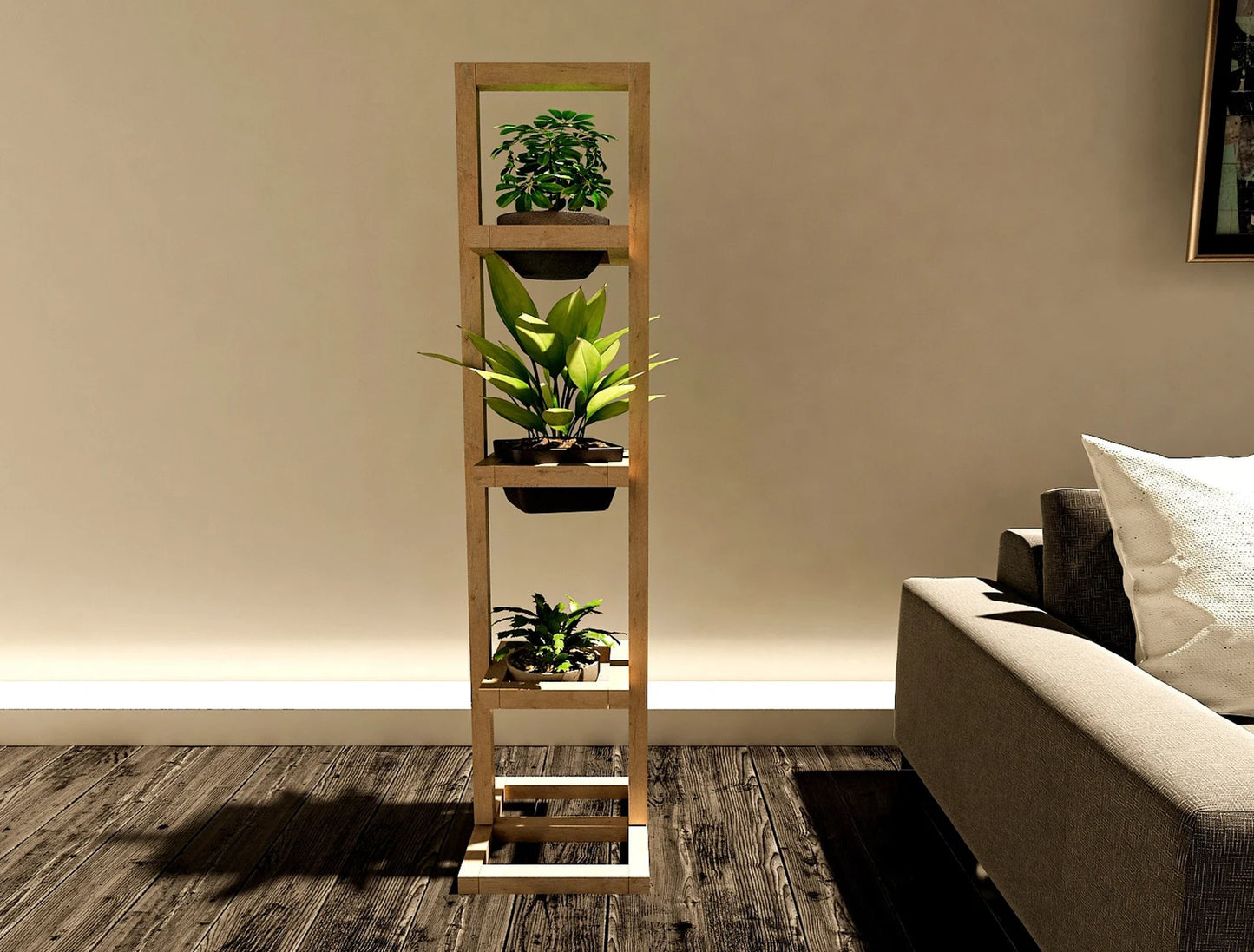 Wooden Indoor Plant Stand