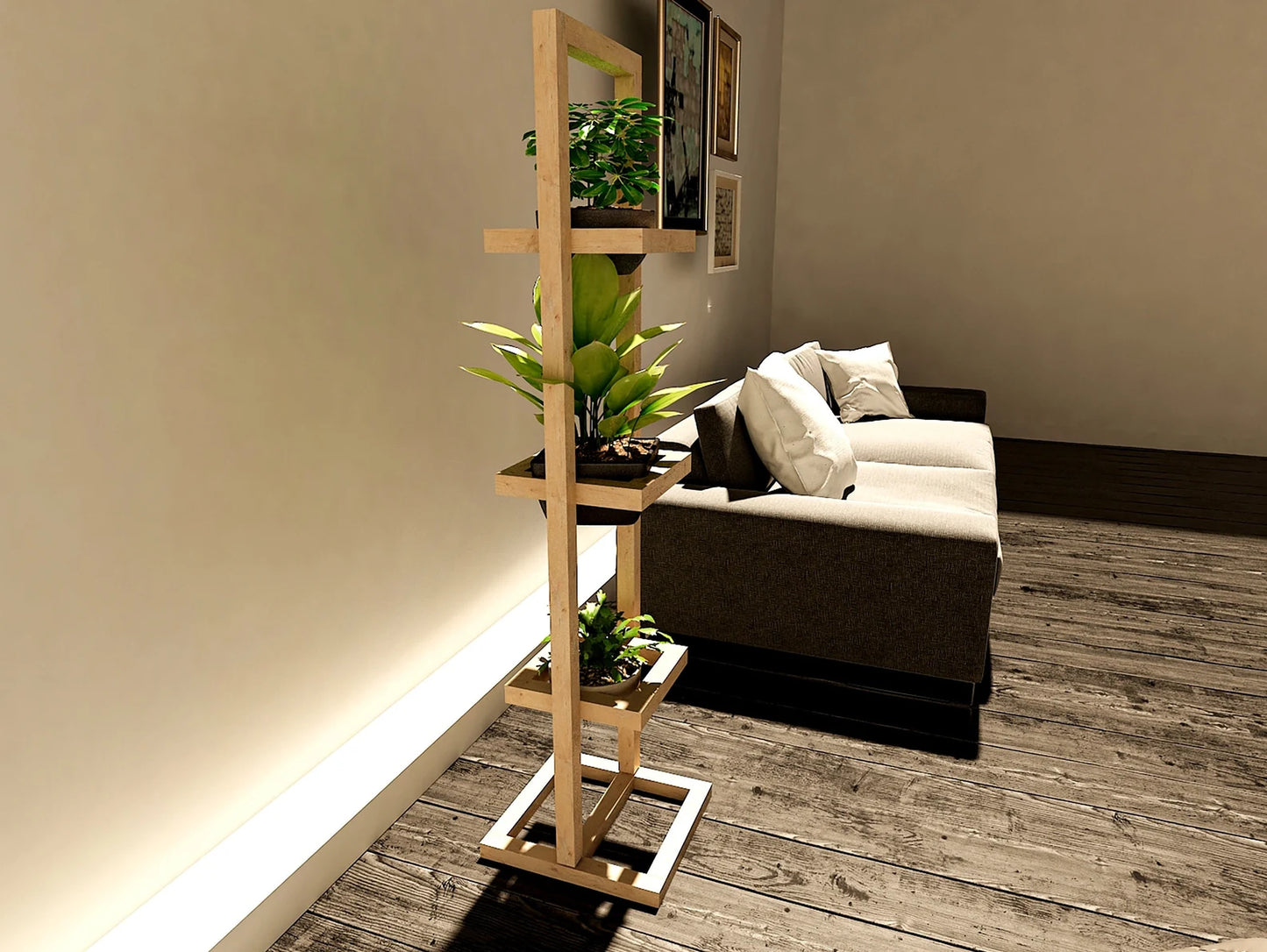 Wooden Indoor Plant Stand