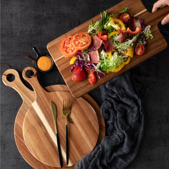 Round Acacia Cutting Serving Board