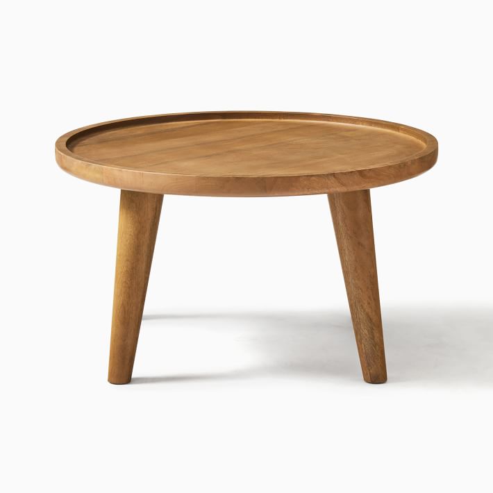 Wooden Round 4 Legs Detachable Table