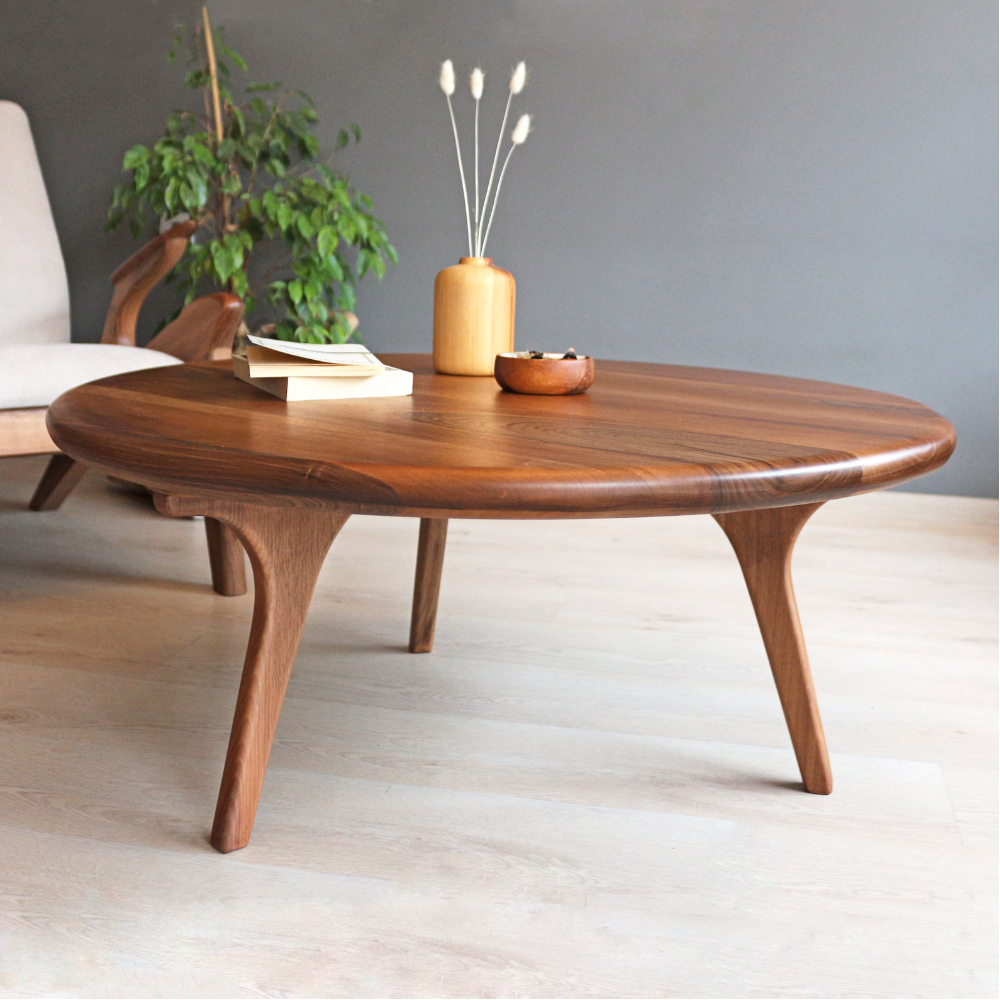 Wooden Round Acacia Coffee Table