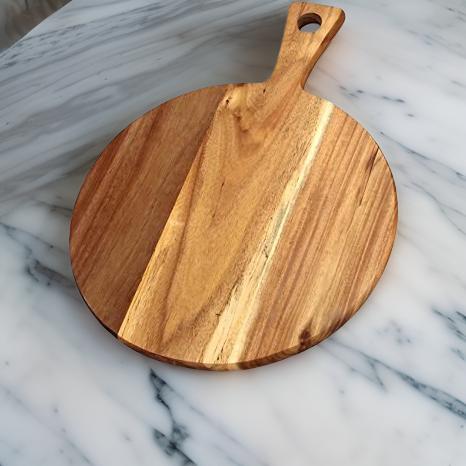 Round Acacia Cutting Serving Board