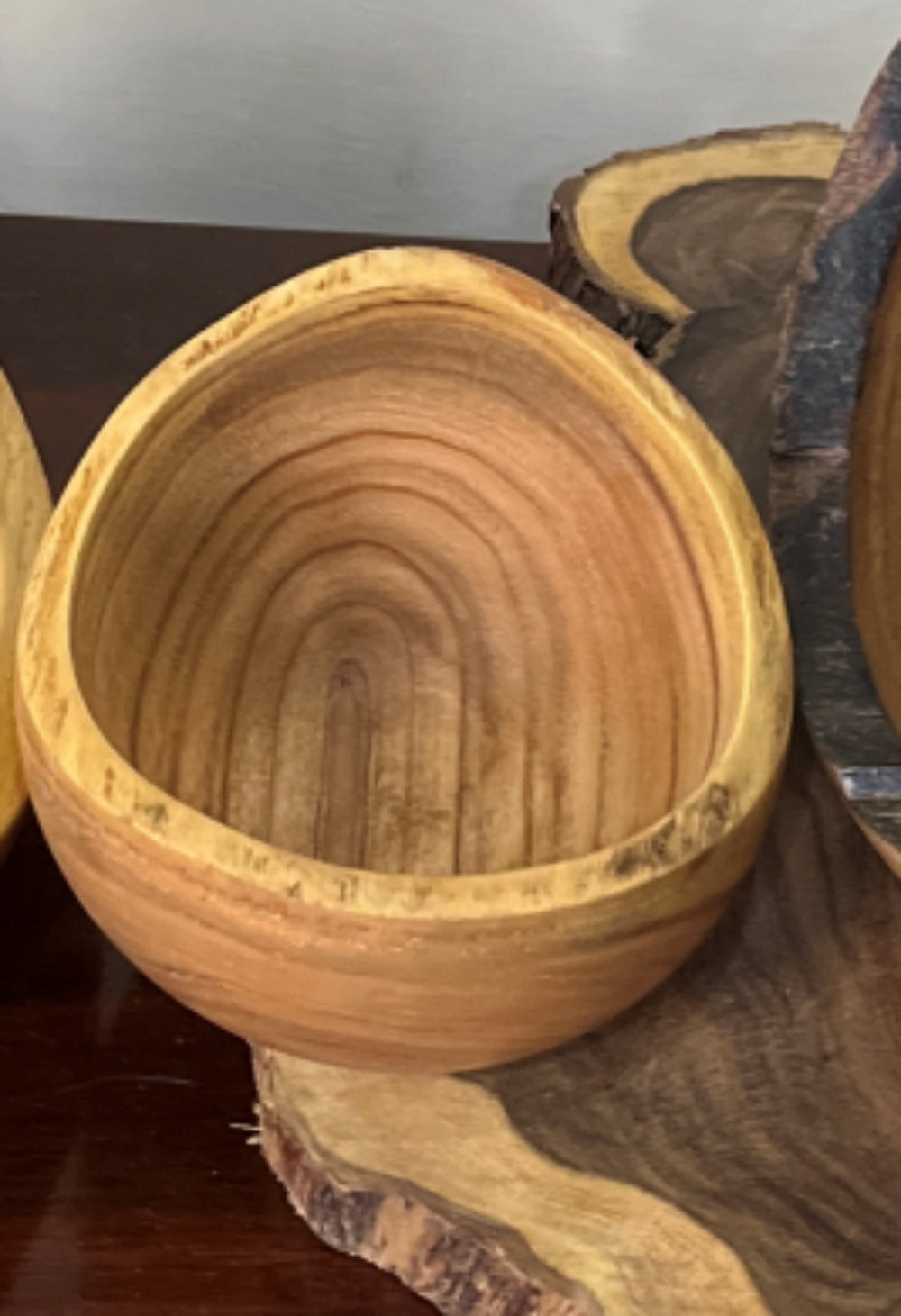 Handmade Wooden Live Edge Bowl