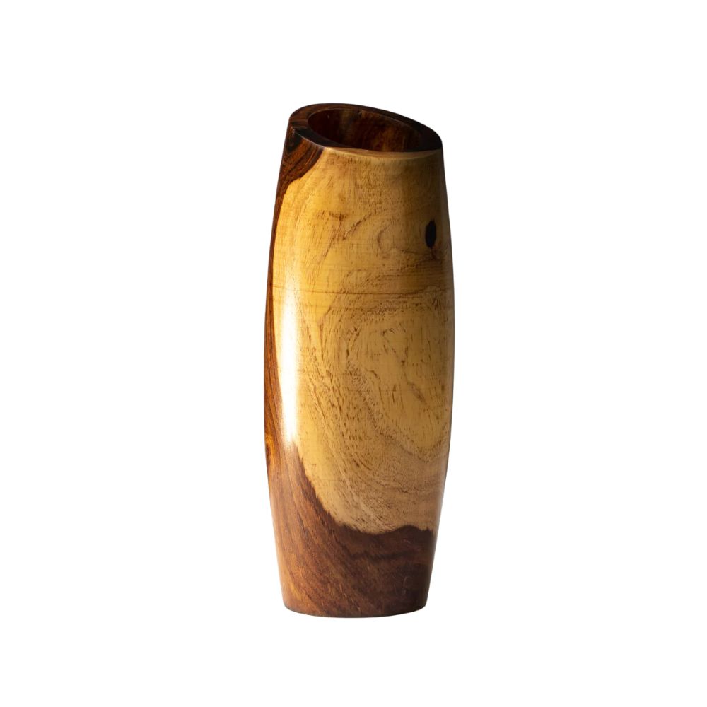 Wooden Top Cut Vase