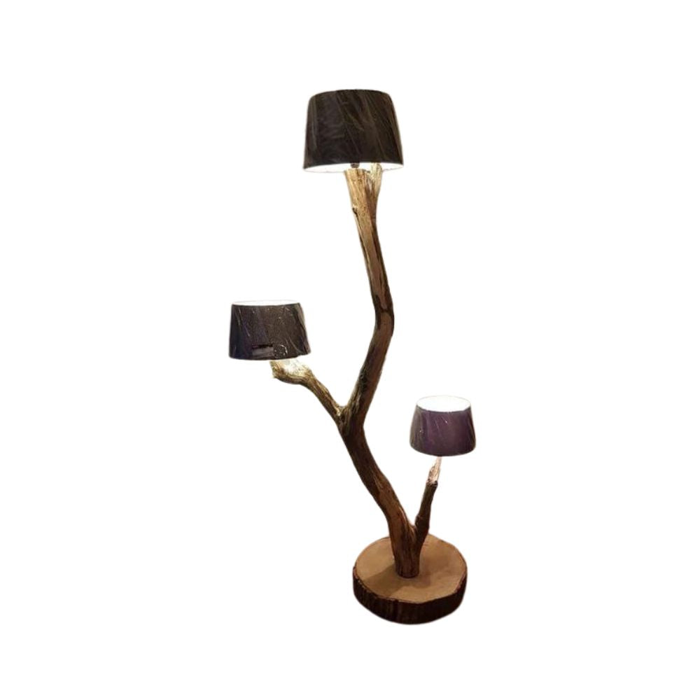 Wooden 3 Tier Floor Lamp