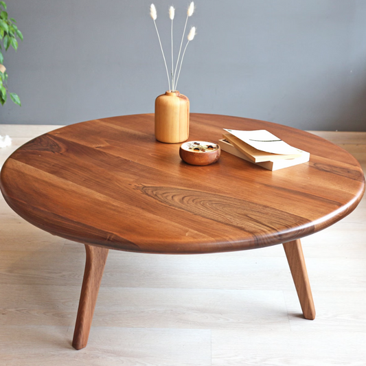 Wooden Round Acacia Coffee Table