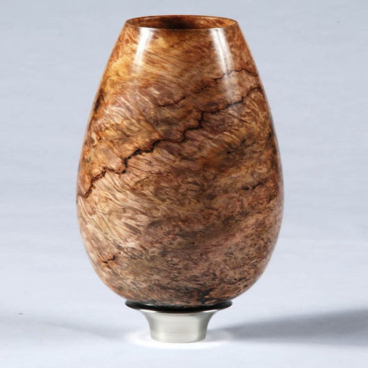 Wooden Vase Natural Look