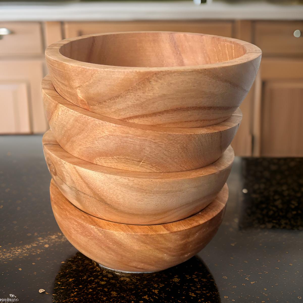 Wooden Bowls Acacia 5 Inch