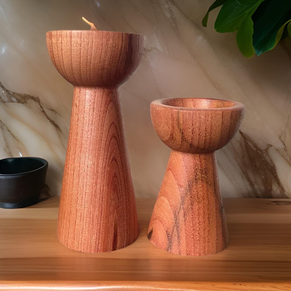 Candle Holder Solid Pair