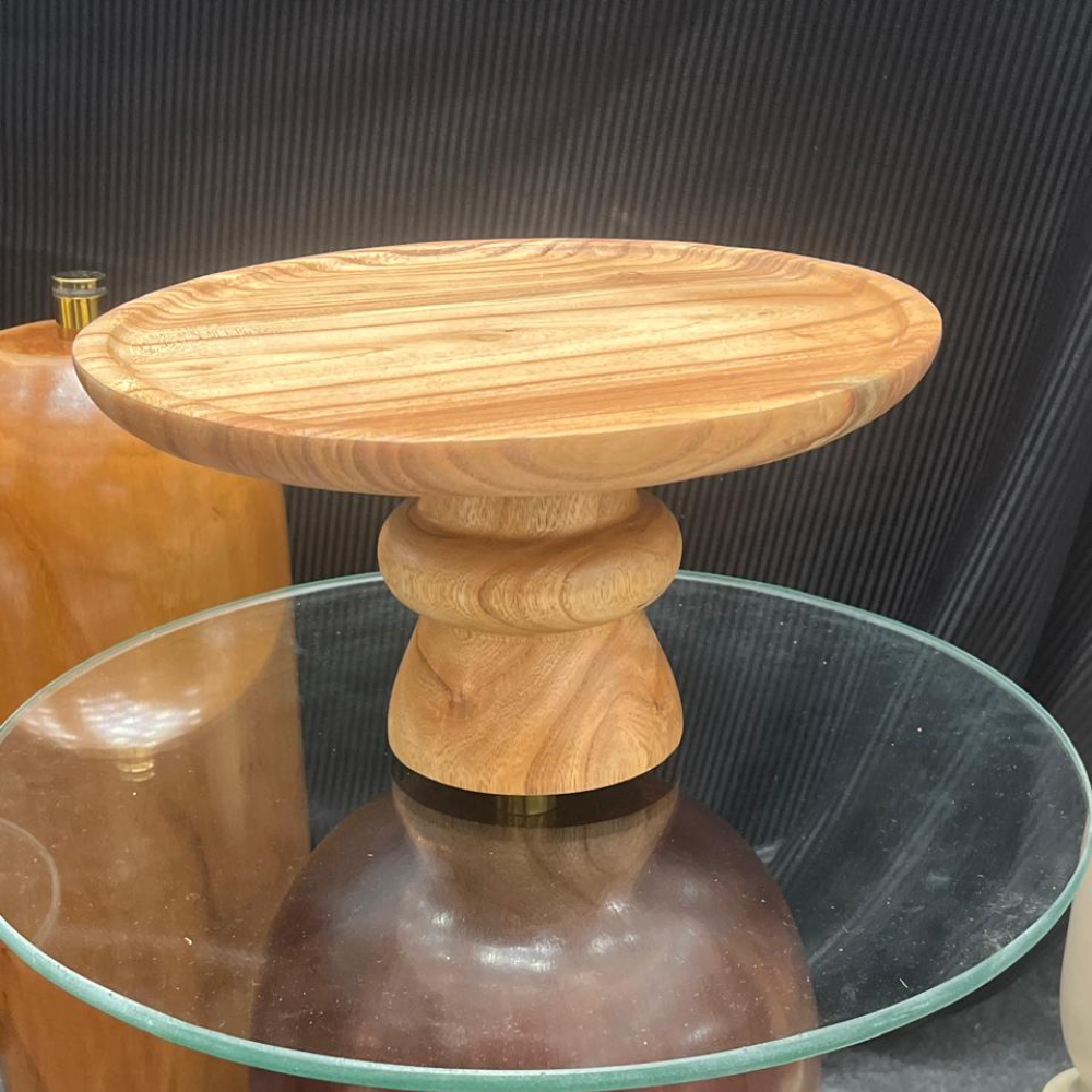 Greek Diamond Wooden Cake Stand