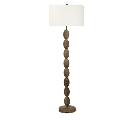 Natural Elegance: Acacia Wood Floor Lamp