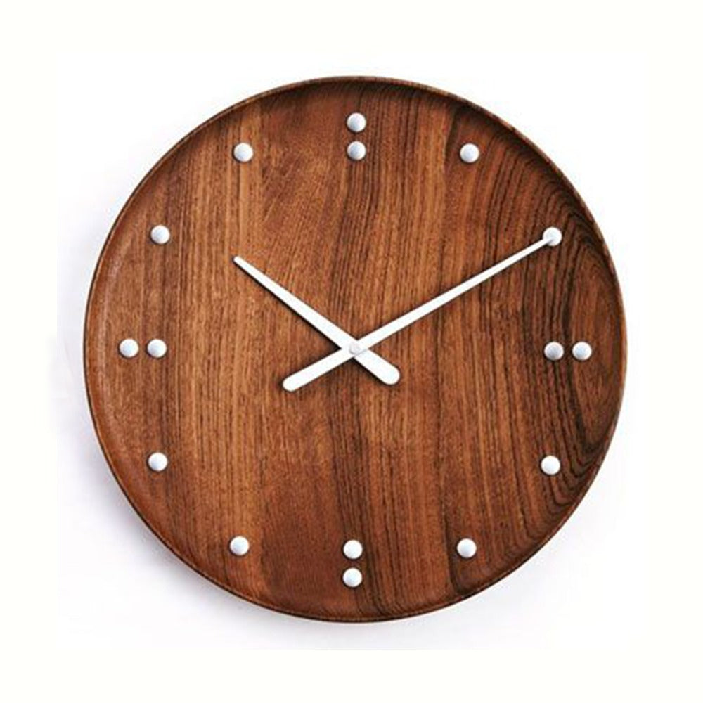 Wooden Clock Dark Shade